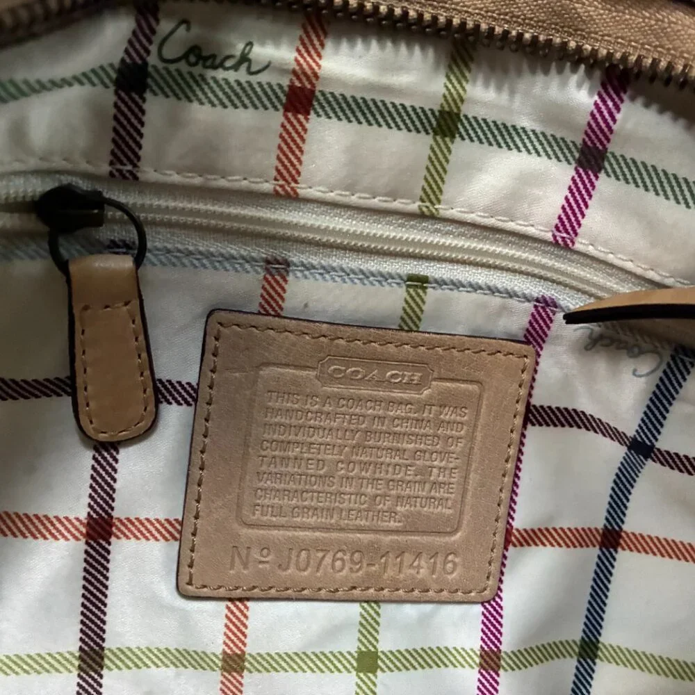 Vintage Coach Hobo Bag Blonde/Tan - Picture 3 of 4